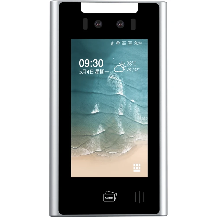 SDK IP Biometric AI Face Recognition Terminal Temperature Measurement Machine Facial Recognition