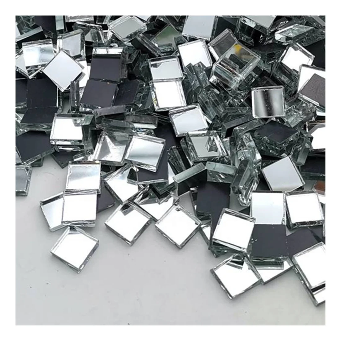 4mm thickness small mirrors for crafts mirror tiles glass mosaic glass mirror craft tiles