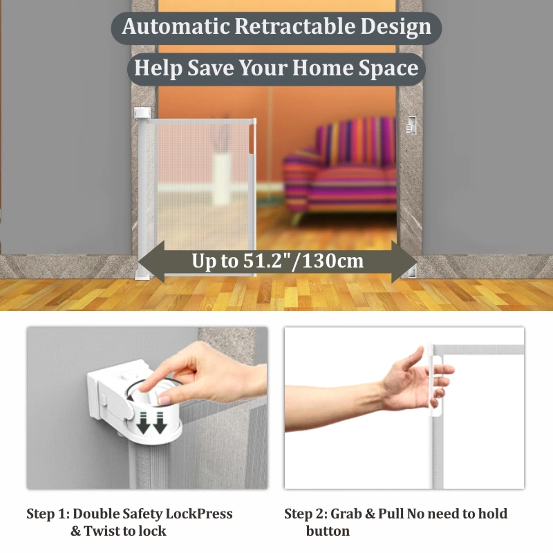 Prodigy baby supplier SG015 Foldable PVC  plastic portable indoor outdoor baby security gate play doorway safety fence kids