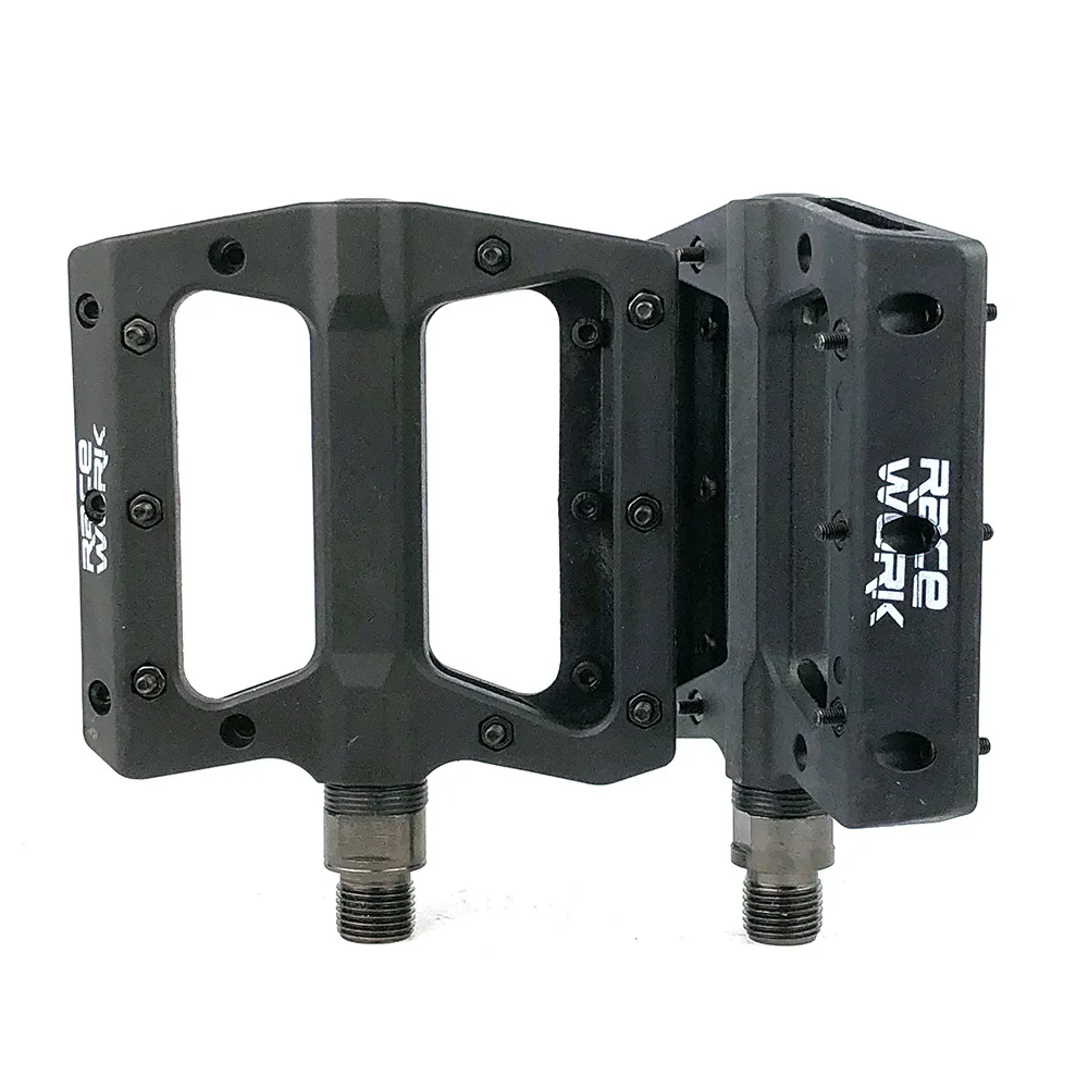 
Mountain Bike Pedals Non-Slip Lightweight Nylon Fiber Bicycle Platform Pedals for BMX MTB 9/16