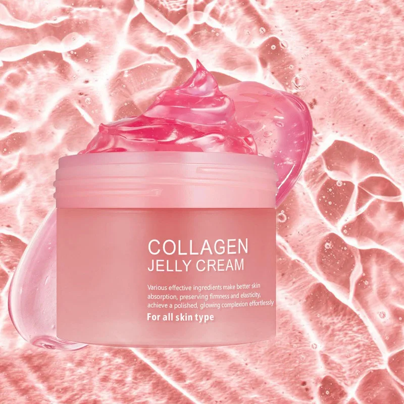 100ml Collagen Jelly Cream Contains Niacinamide & Freeze Soft Moist Jelly Cream Essence Nourishes Moisturizing Face Cream