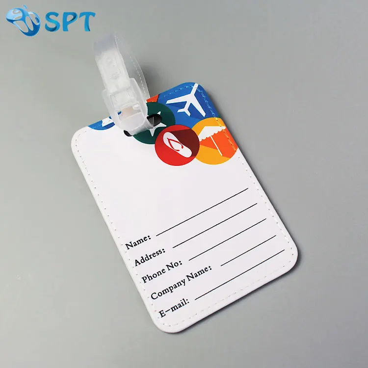 Multiple Pattern Selection Customized Logo Luggage Travel Tag Blank