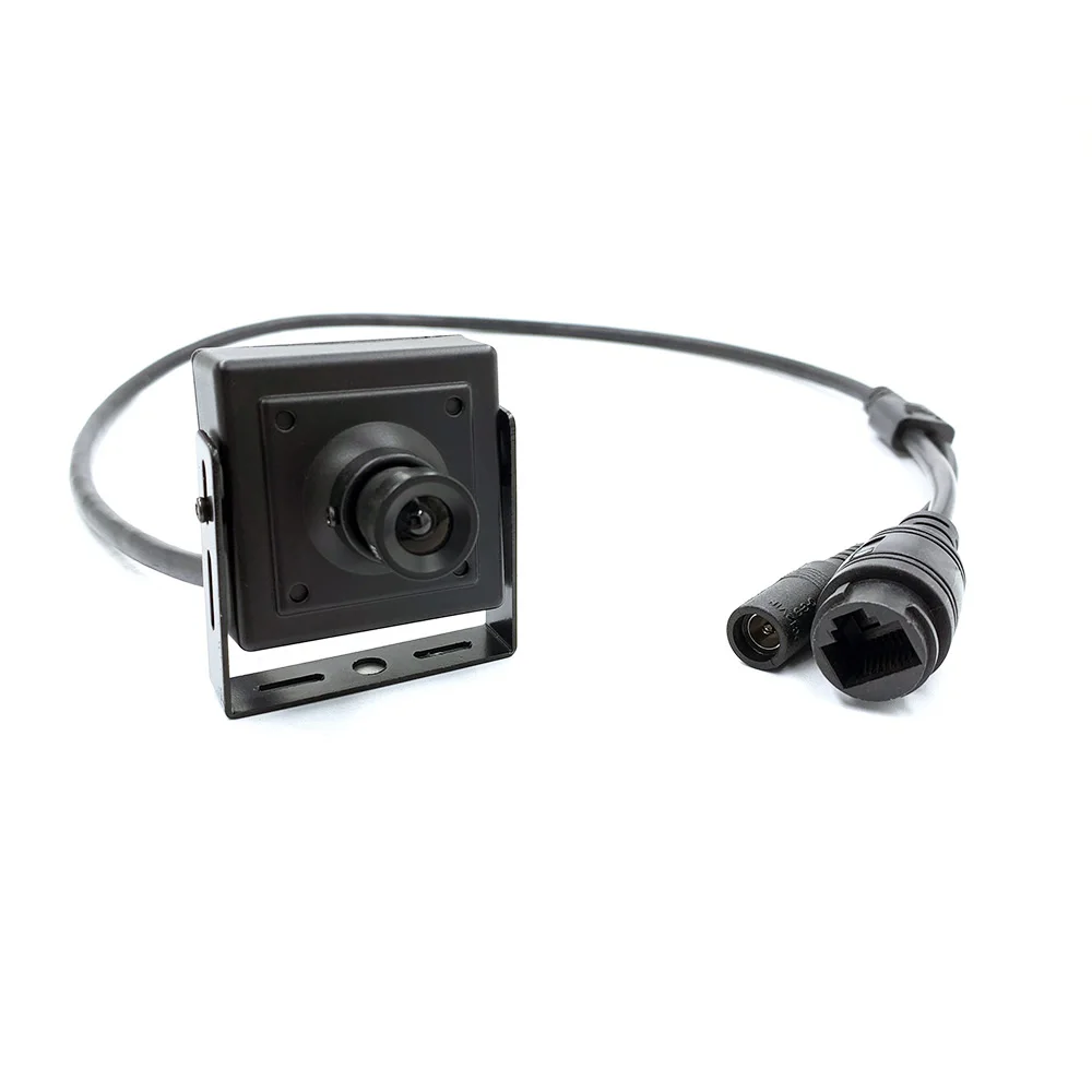 8MP Miniature IP square camera Ex-View 0.001lux low illumination H.265 3840*2160 Pixel 15fps 2.8/3.6/6/8mm board Lens 60 Degree
