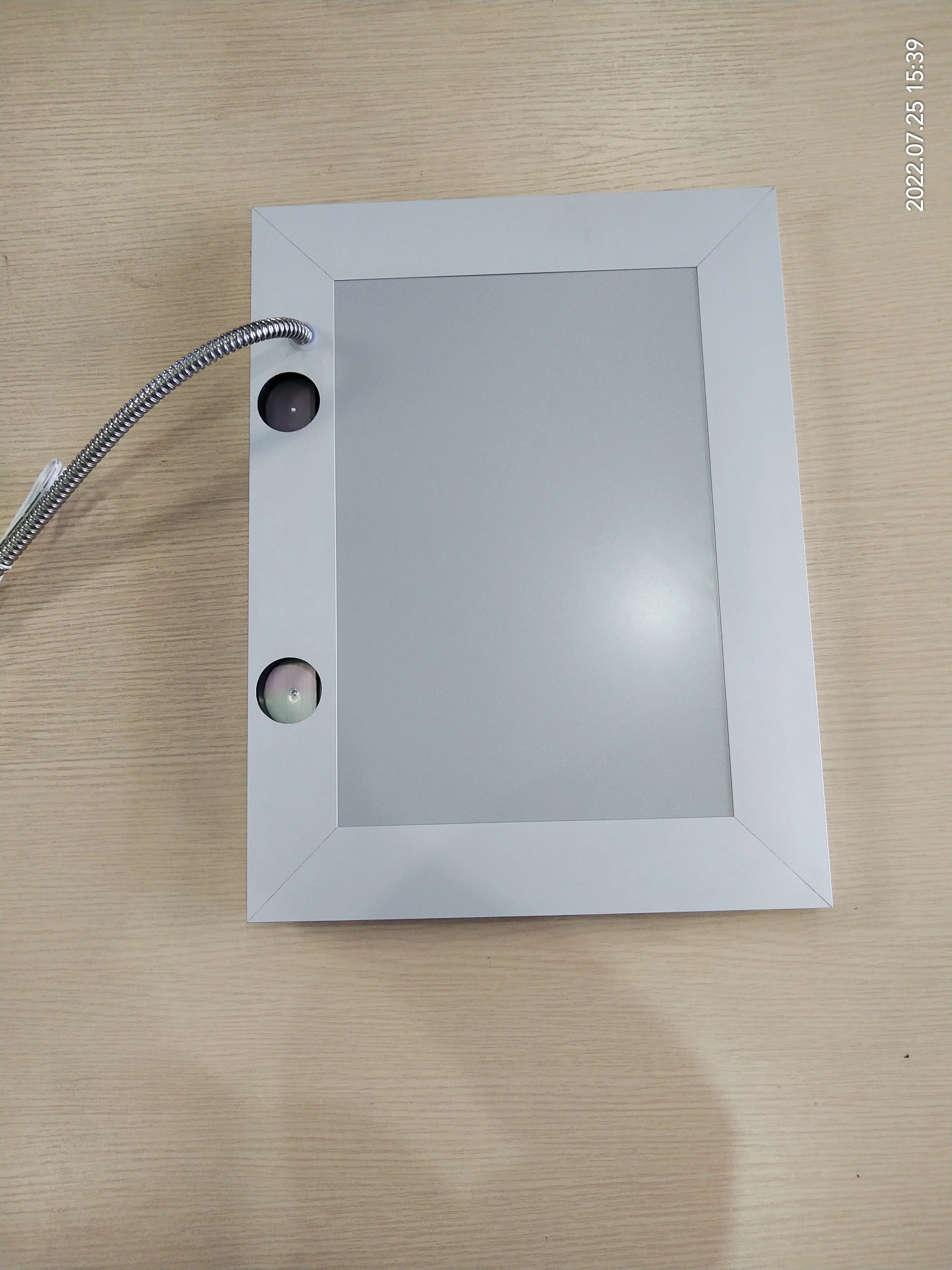 modern hotel wall mounted horizontal vertical anti-fog vanity led color changeable lighting dimming bathroom mirror