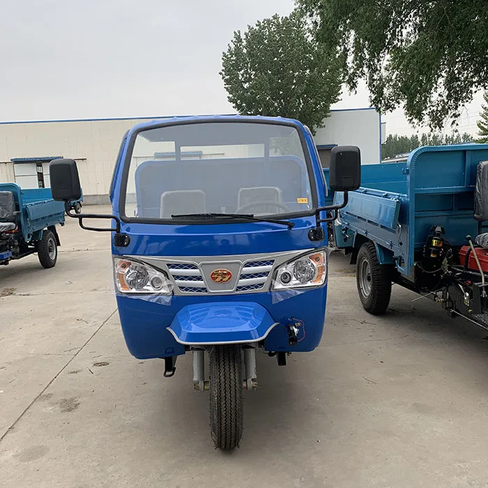 Changchai engine factory diesel self-discharging dumper truck tricycle for sale