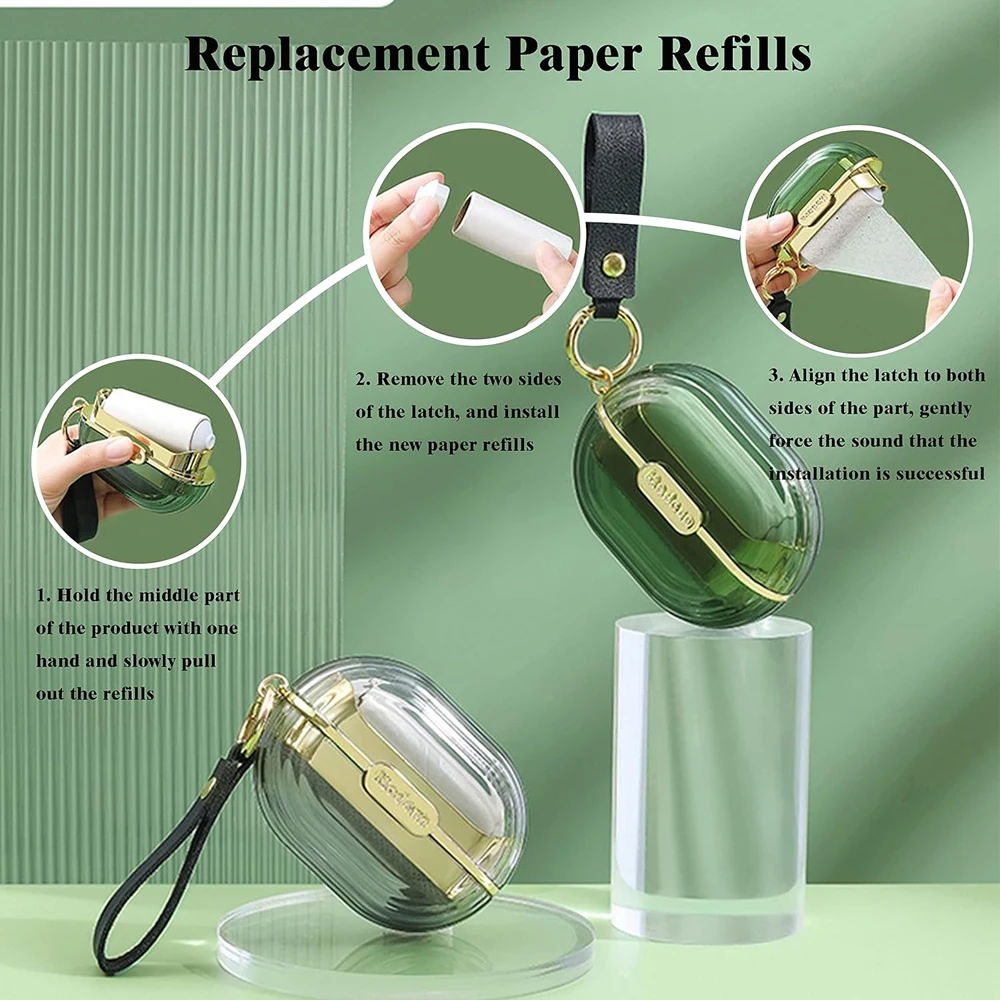 Portable Mini Travel Lint Remover Brush Double Side Fluff Remover for Cat and Dog Hair Reusable for Furniture Couch Carpet