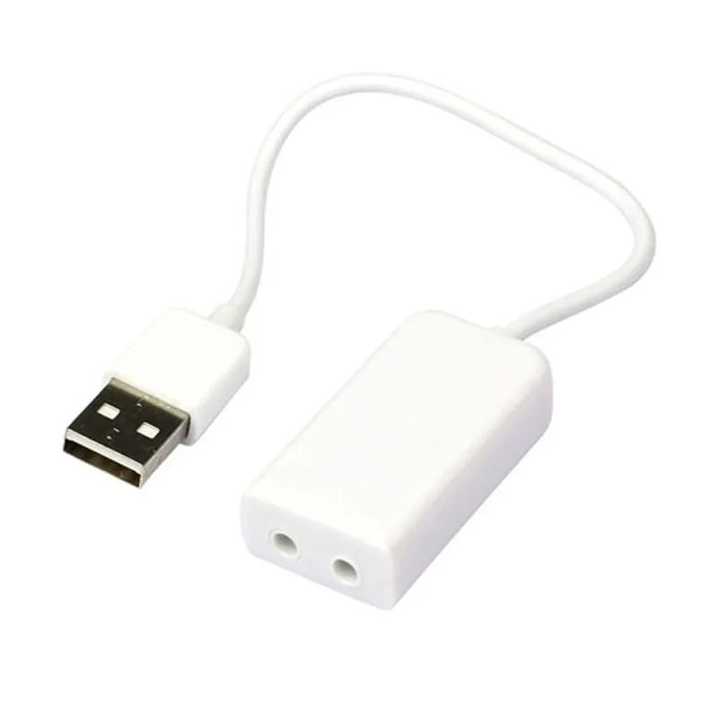 USB-звуковая карта Виртуальный 7 1 3D Внешний USB аудио адаптер к разъему 3 5 мм наушники микрофон телефон Звуковая для ноутбука