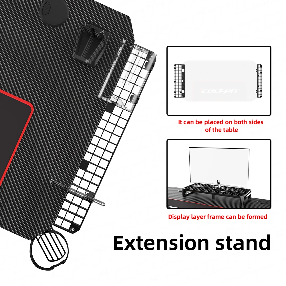 Лидер продаж на Amazon, компьютерный стол со светодиодной подсветкой, игровой Настольный ПК, стол для ноутбука