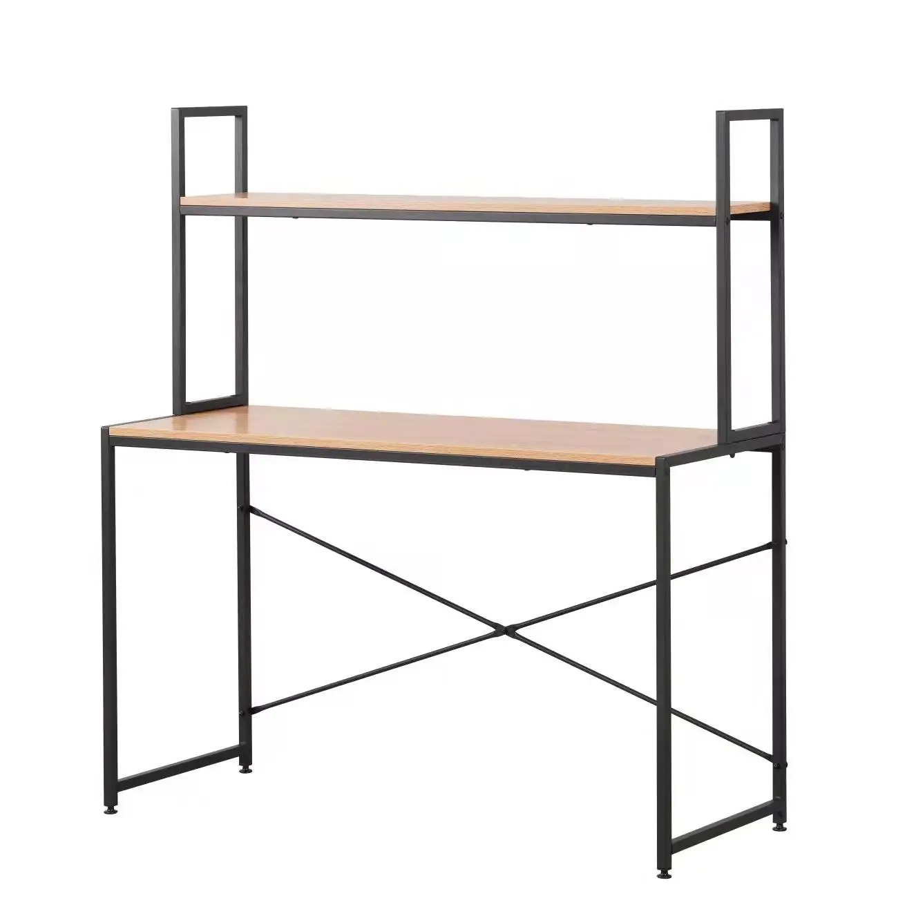 2023 Manufacturer Wooden Escritorio Con Repisas Home Book Storage Shelf Rack Wooden Ladder Shelf