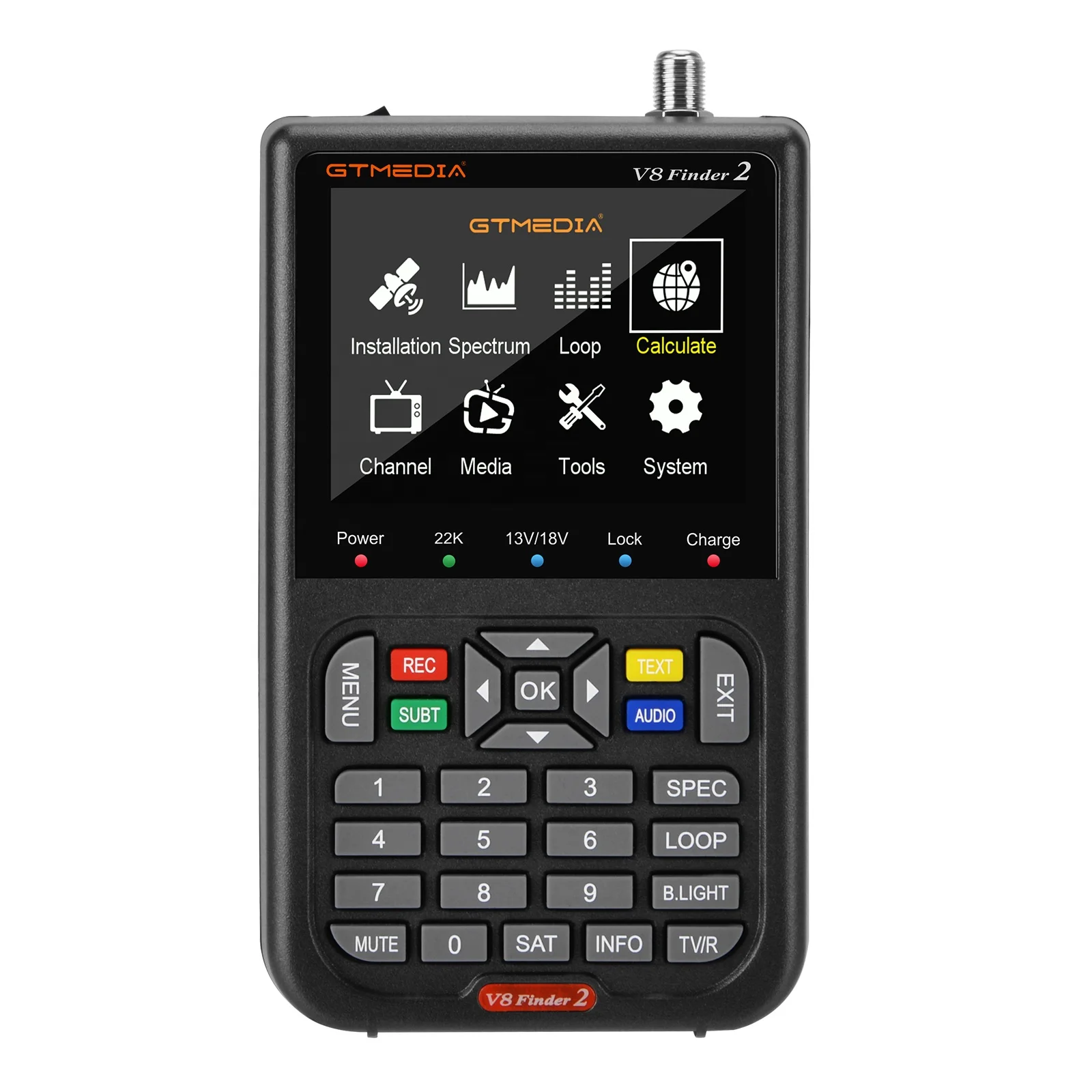 Новое поступление GTMEDIA V8 Finder 2 satfinder hd поддерживает H.264 DVB S2X сигнала с 3 5-дюймовый цветной