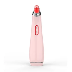 OEM  Brand Logo Blue Red Light Pore Cleaner Acne Removal Vacuum Blackhead Remover