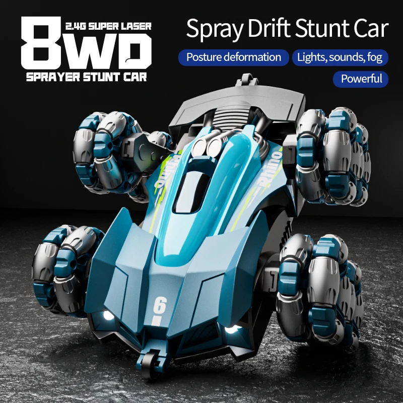 360 rotating stunts various demonstrations 2.4G high speed spray drift stunt car all terrain rough vehicle gesture control car