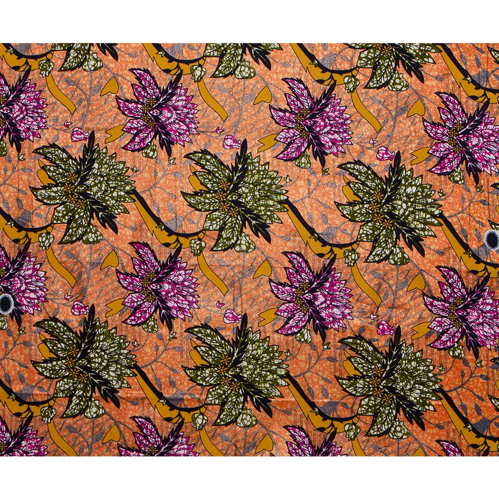 100% Cotton Africa Ankara Wax Printed Batik Kente Fabric Guaranteed Real Wax Fabric For Party Dress Sewing