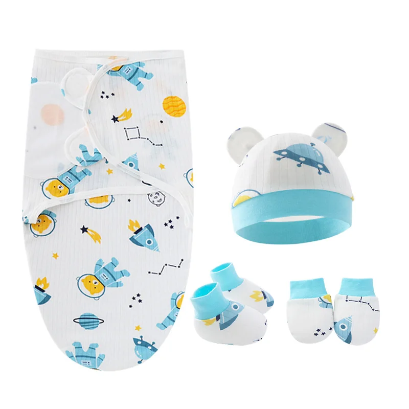 Organic Cotton Baby Sleeping Bag Newborn Baby Swaddle Blanket Wrap Bedding for Comfort and Warmth