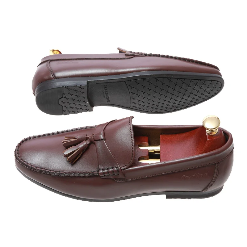 Leather loafer business casual new model pictures casual sneakers sports  made in china drive shoes for men