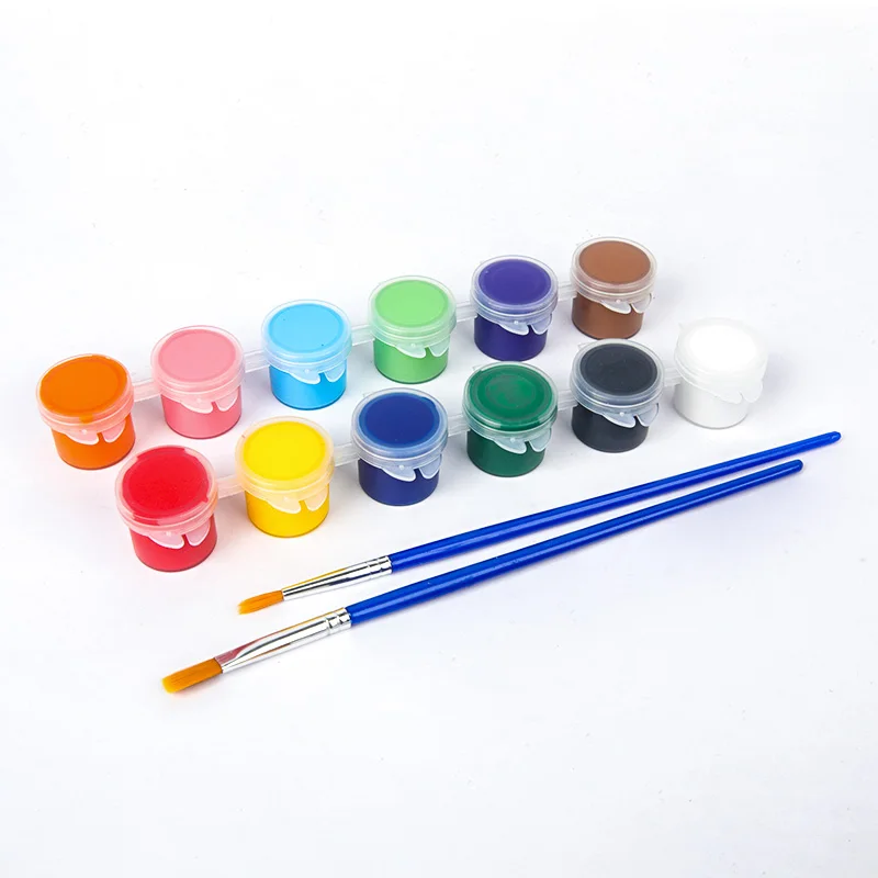 Wholesale multi-function party pack acrylic paint 12 colors non-toxic acrylic color painting for artists acrylic paint set