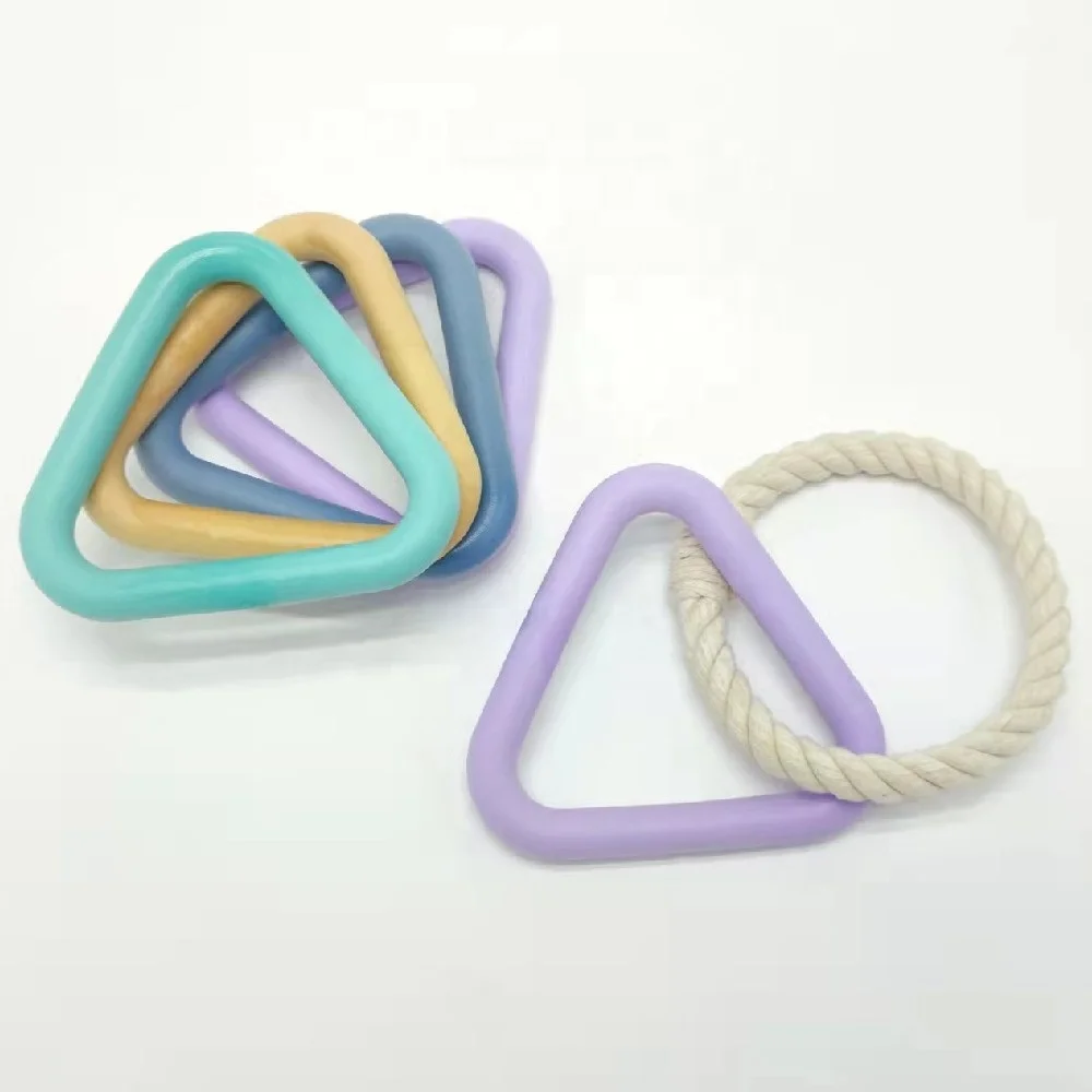 Manufacturers Eco Friendly Super Chewer pet accessories Rope Large Breed Haute Wild One Dog Triangle Tug Toy
