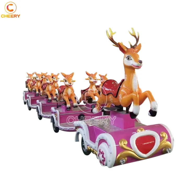Christmas indoor outdoor children carnival games electric small trackless train ride for mall