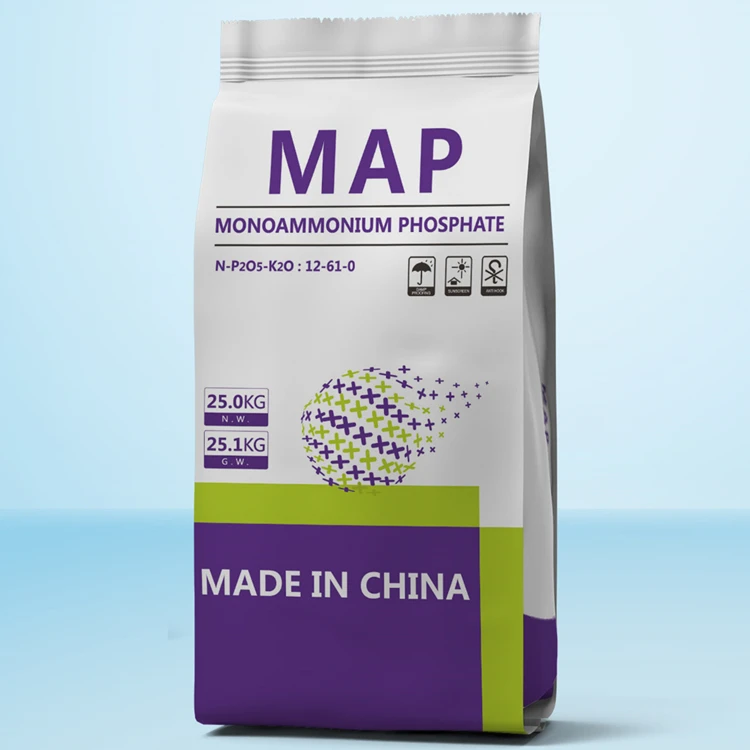 Water Soluble Phosphate Fertilizer Cas 7722-76-1 MAP NPK 12-61-00 Monoammonium Phosphate Formula NH4H2PO4 EINECS No 321-764-5