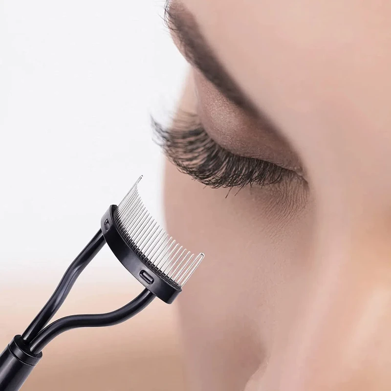 Hot Sale Multi Functional Eyelash Curler Beauty Eyelash Separator Portable Stainless Metal Eyelash Separator