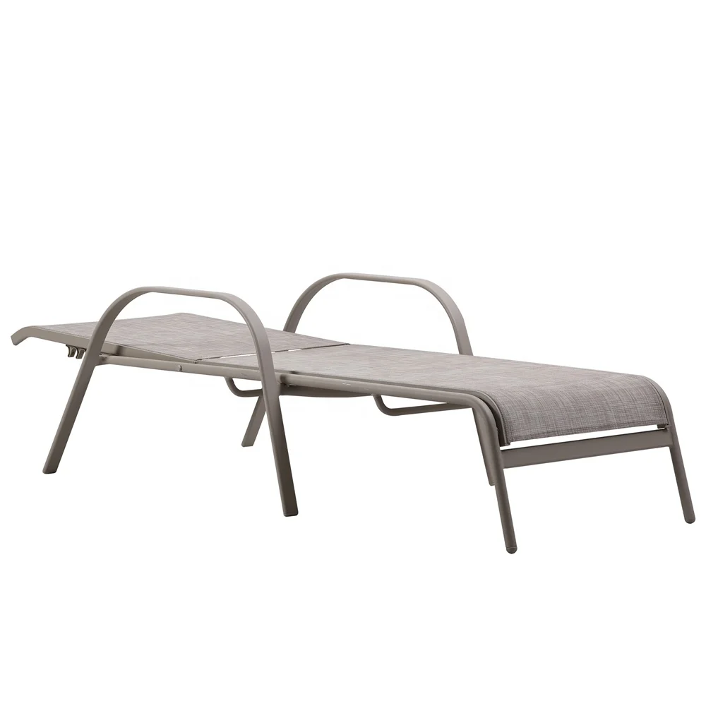 Swimming Pool Edge Lounge Chair Folding Backrest Hinge Customized Color Reclining Patio Lounger
