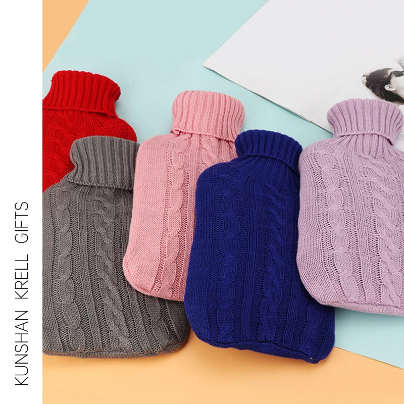 Factory Wholesale Custom PVC Hot Water Bags Wool Hot Water Bag With Covers Hot Water Bottles