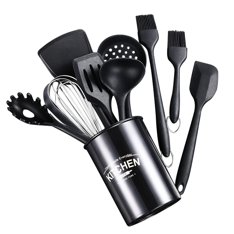 
SSGP 11pcs Cooking Gadget Silicone Knife Soup Spoon Spatula Scoop Kitchen Utensil 