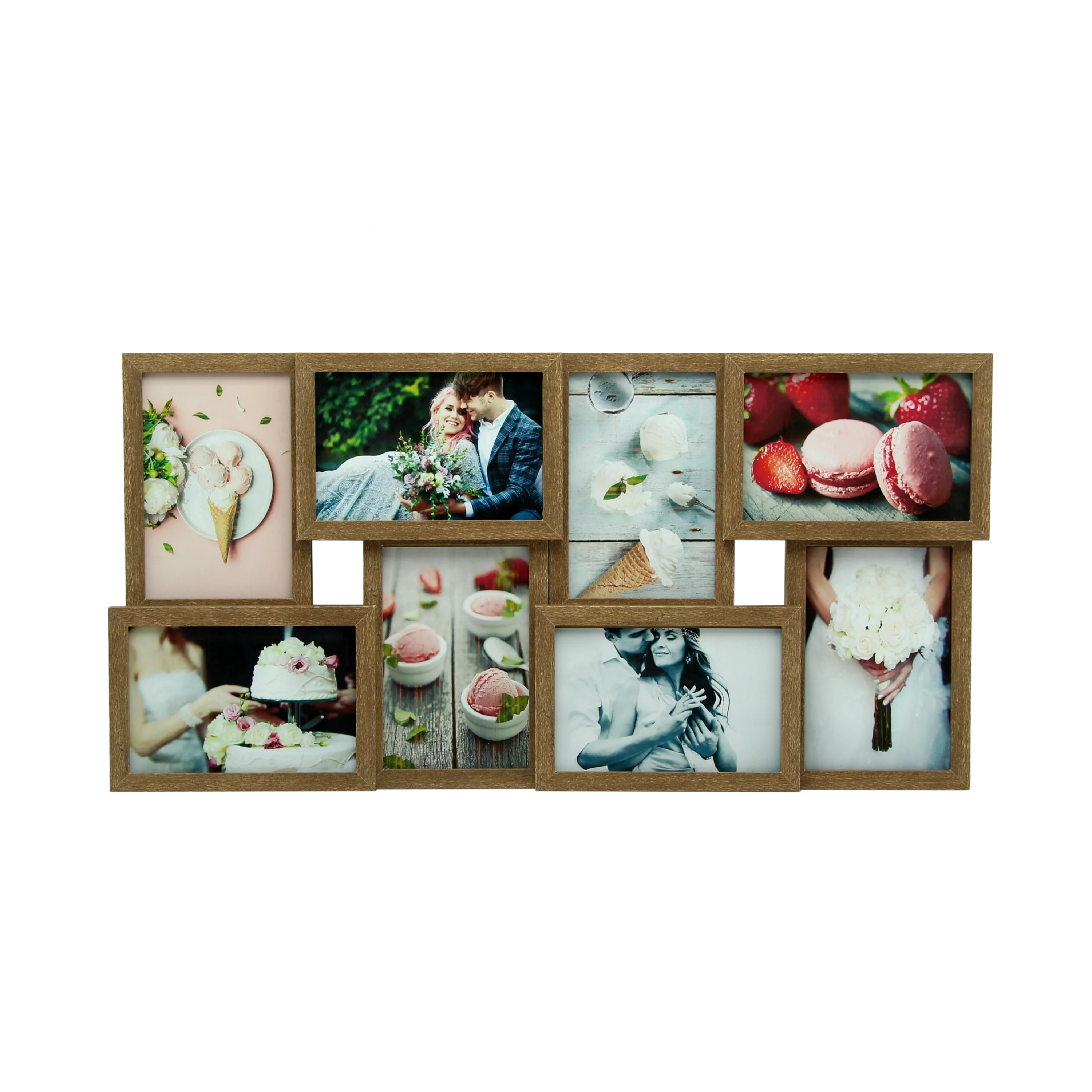 Elegant MDF Wooden Picture Frame for Wedding Home Decor Wall Art Customizable Logo Collage Photo Album