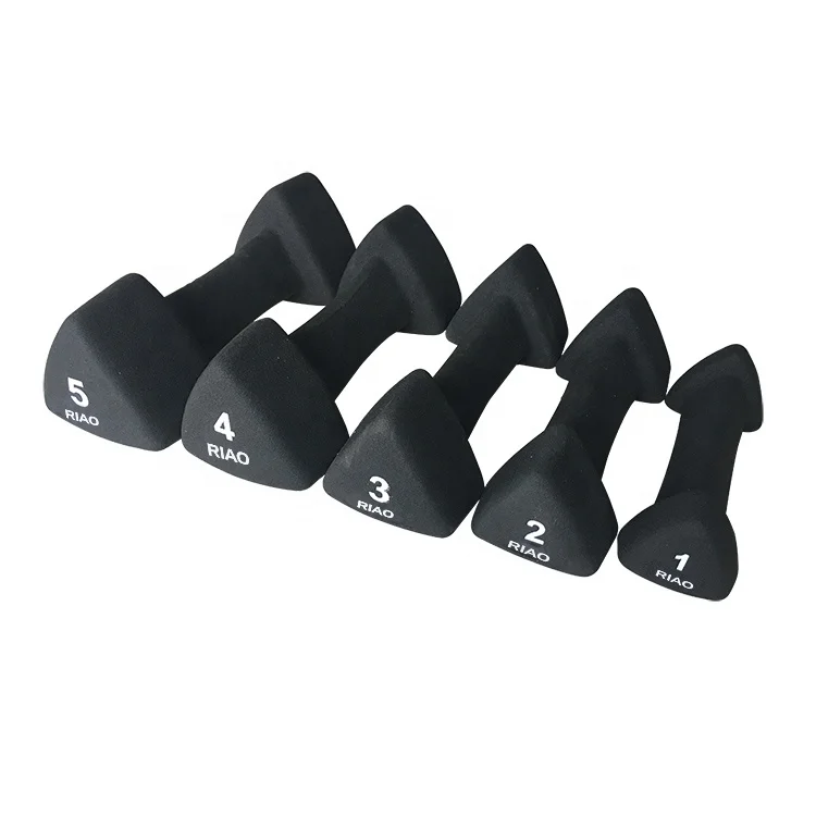 Home Exercise Buy Cheap Small Weights Black Neoprene Coated Dumbbell Set for Sale