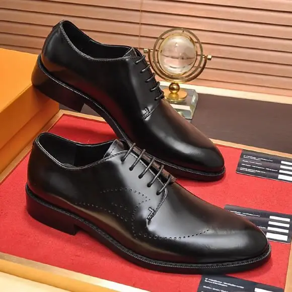 High Quality black Genuine Leather shoes fashion luxury designer shoes for man