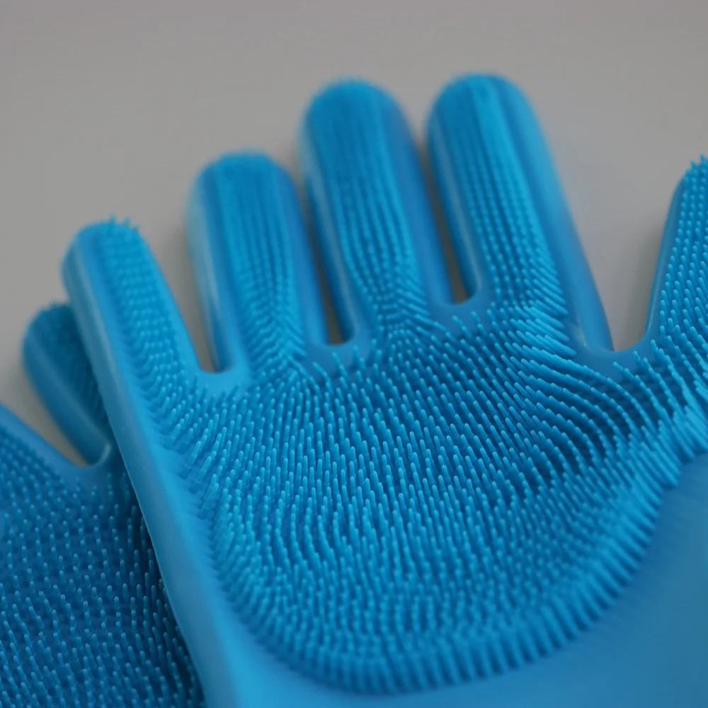 
Reusable Household Silicon Scrubb Wash Up Rubber Glove 