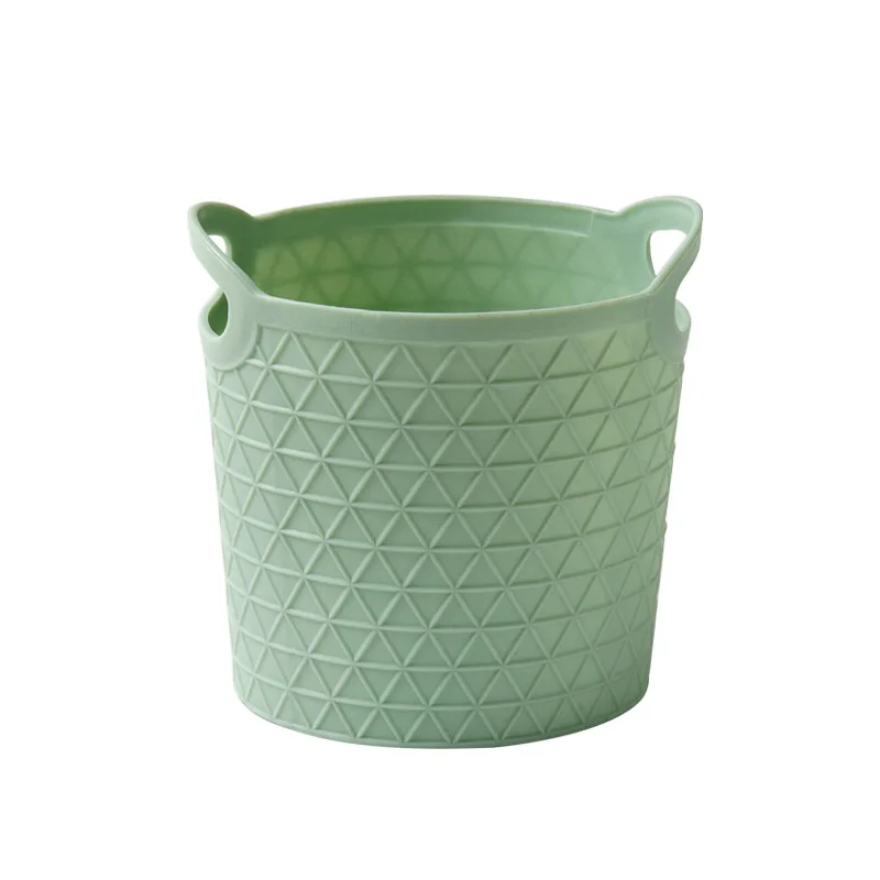 Creative Design Plastic Pp Round Stationery Storage Baskets Pen Holder Office Table Desktop Organizer