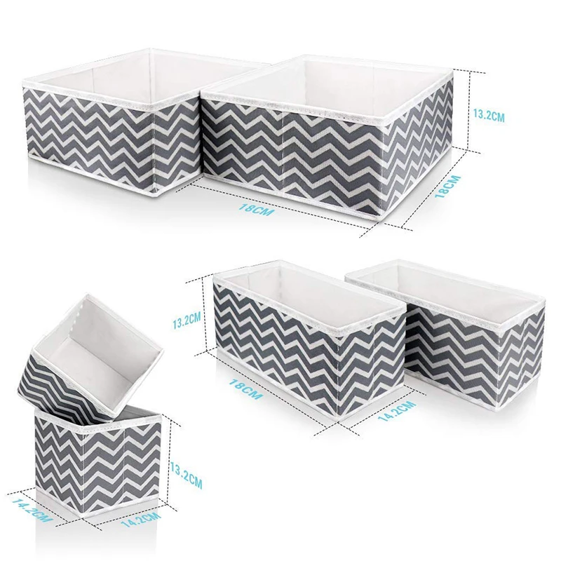 Customized Non Woven Fabric Wardrobe Storage Organizer Foldable Drawer Dividers Underwear bra organizers