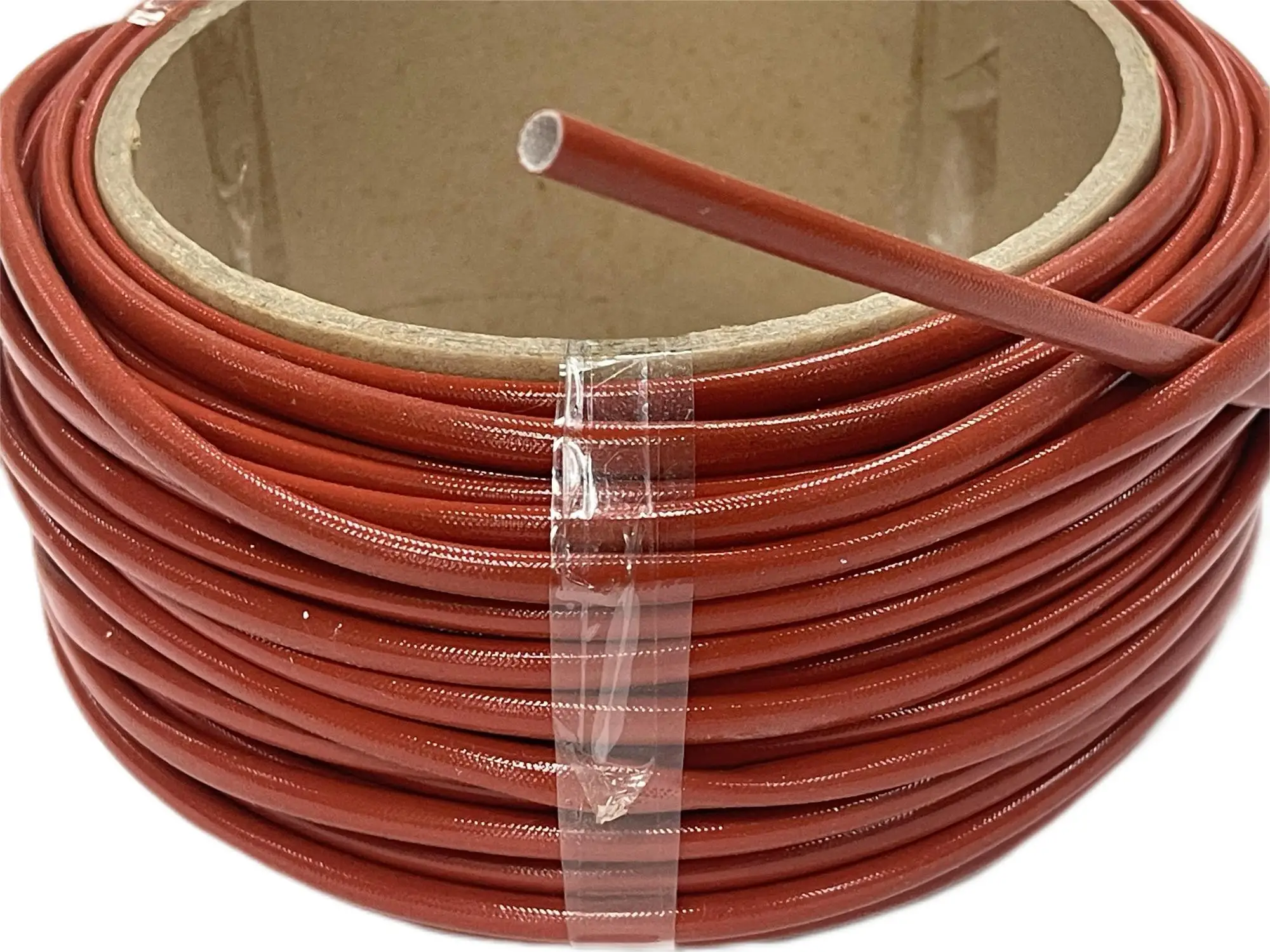Best price of China manufacturer hot sale high temperature Self-extinguishing Silicone Resin Fiberglass Sleeve in red color