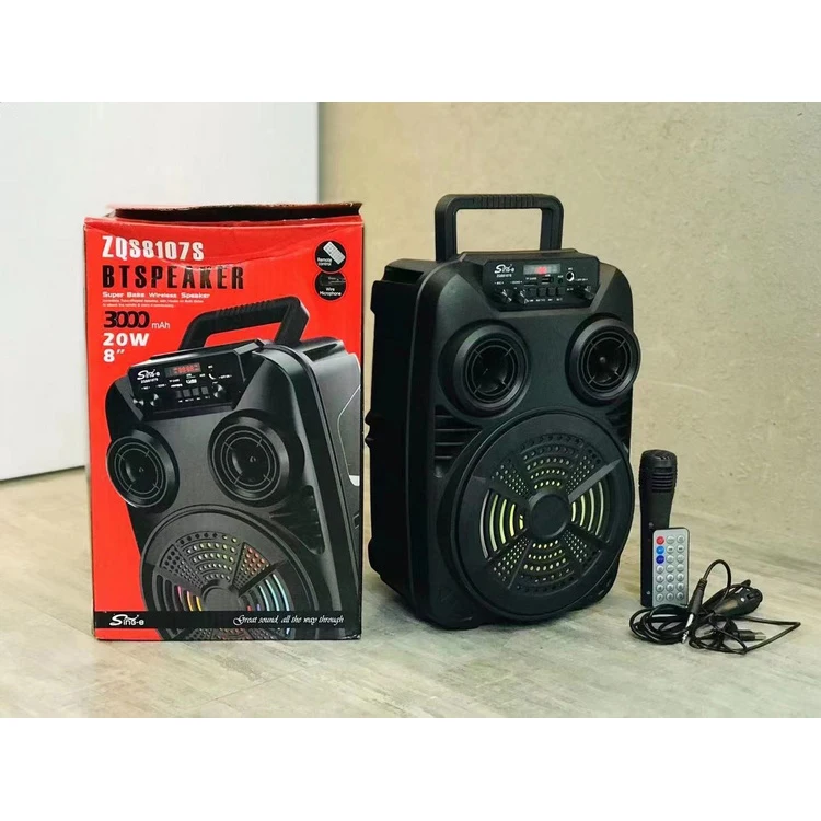 zqs8107s Top Seller Speaker ZQS 8 Inch Small Subwoofer Speaker With Colorful Lights