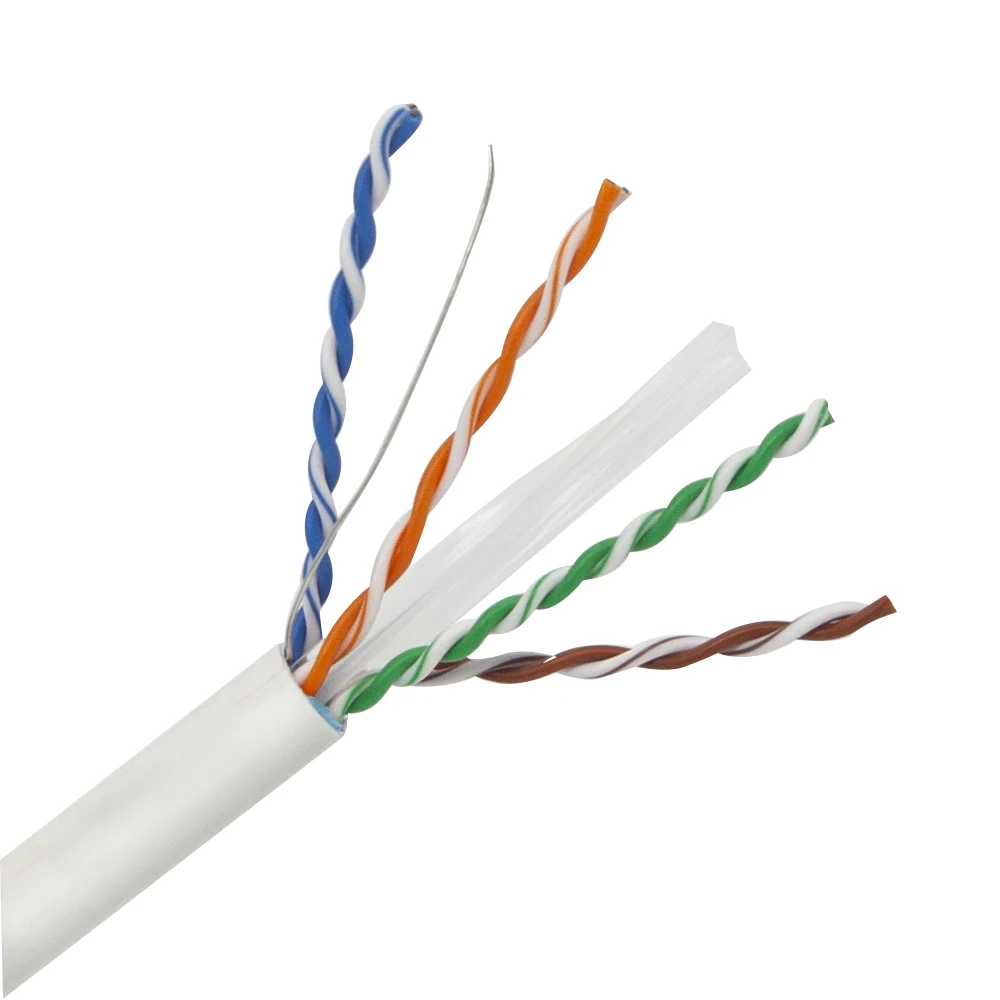
Fast Speed Ethernet Cable 1000ft - 23 AWG CMR Insulated Solid Bare Copper Wire Cat6A Internet Cable 