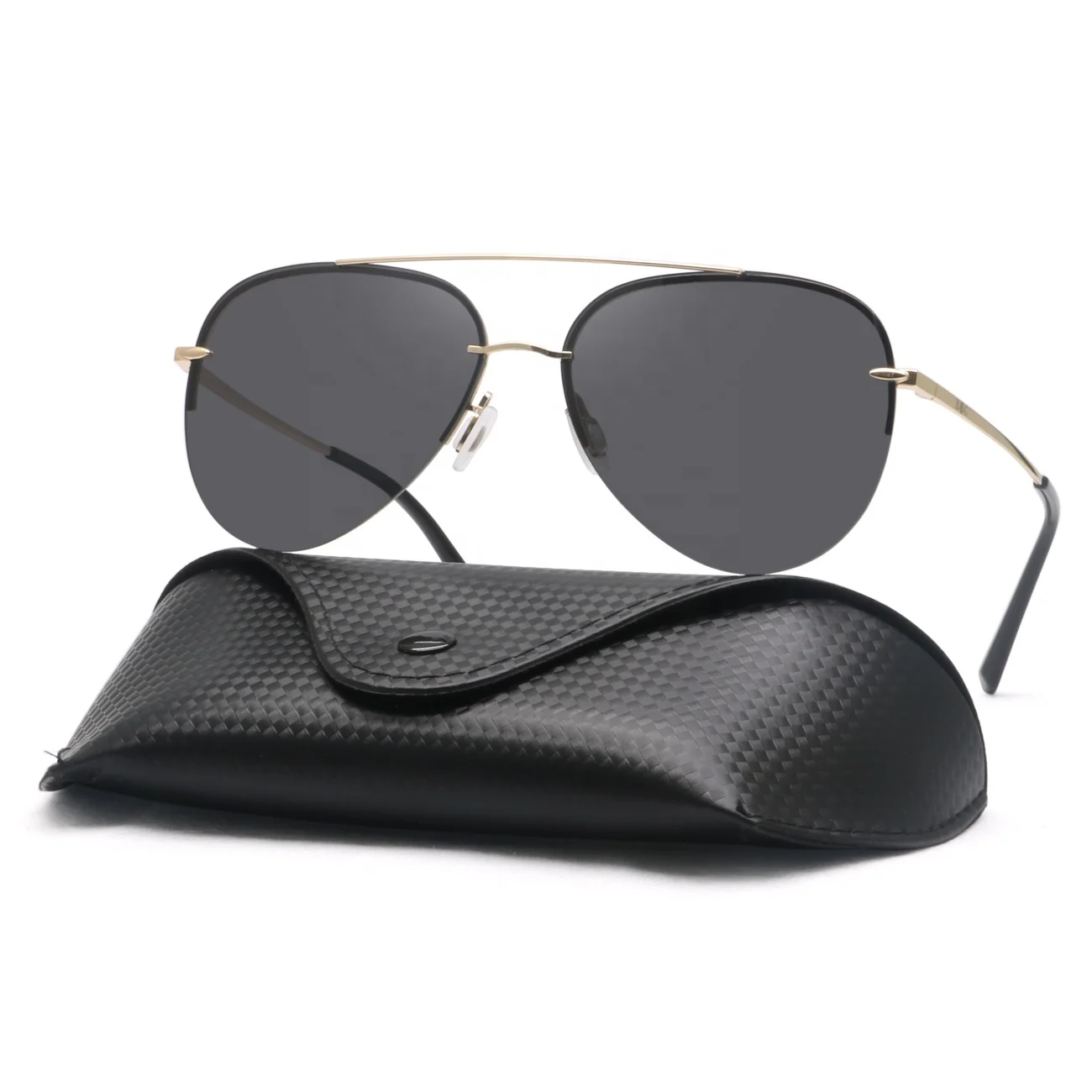 Мужские солнцезащитные очки с поляризованным металлическим каркасом