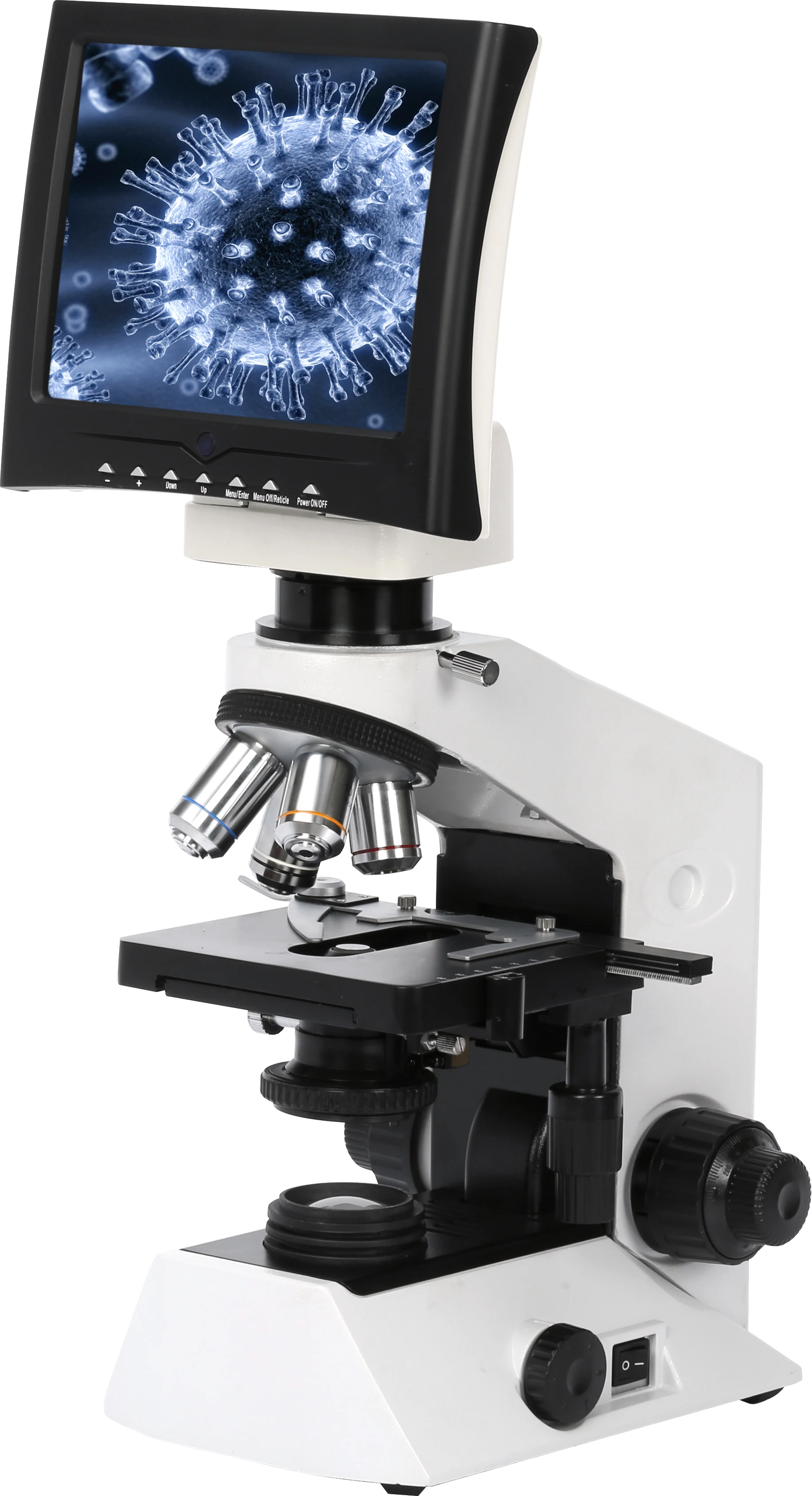 AELAB LED Light Illumination Biological Microscope LCD Biological Binocular Trinocular Olympus Microscopes