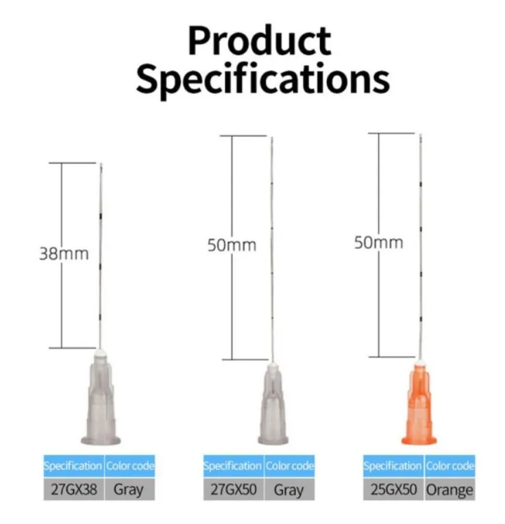 2022 The latest Wholesale Disposable Flexible micro Cannula 22G50mm