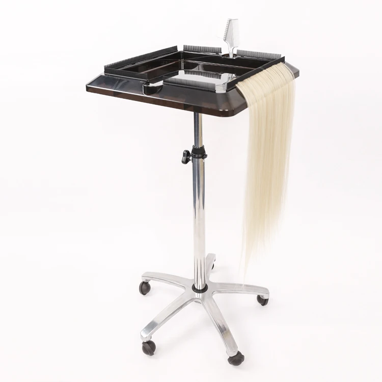 New portable adjustable hair extension holder hair salon trolley