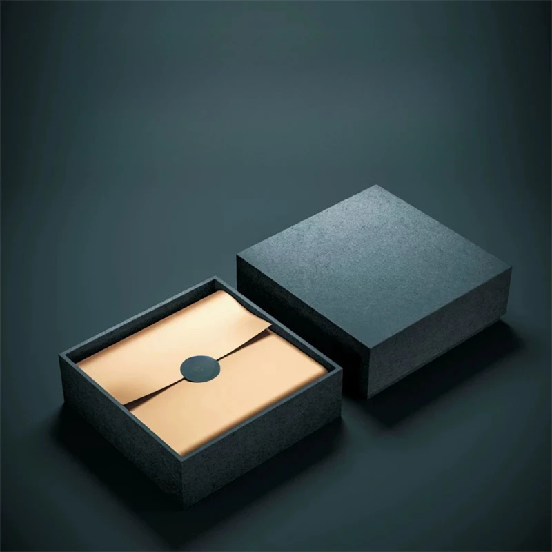 High-End Luxury Watch Box Black Wooden Gift Box Paper Lid Bottom Custom 3D Design Perfume Bottle Tool Box Toolboxes