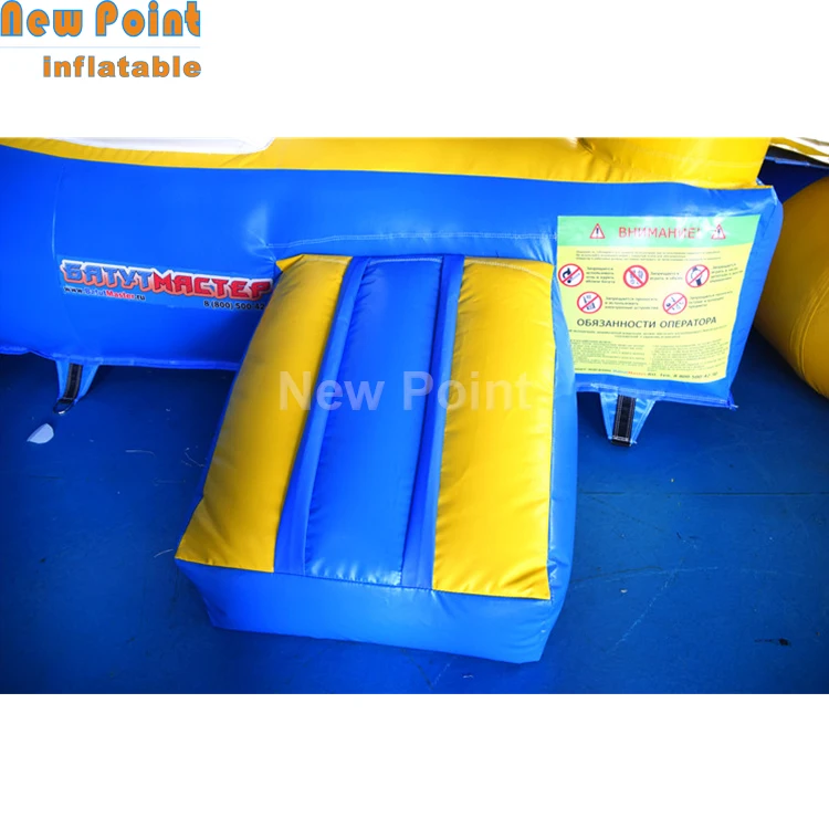 single lane palm tree inflatable water slide inflatable swimming pool combo