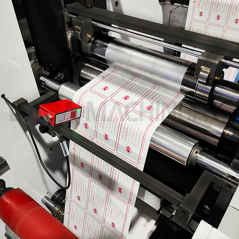 DBMQ automatic sticker paper label roll to roll die cutting machine