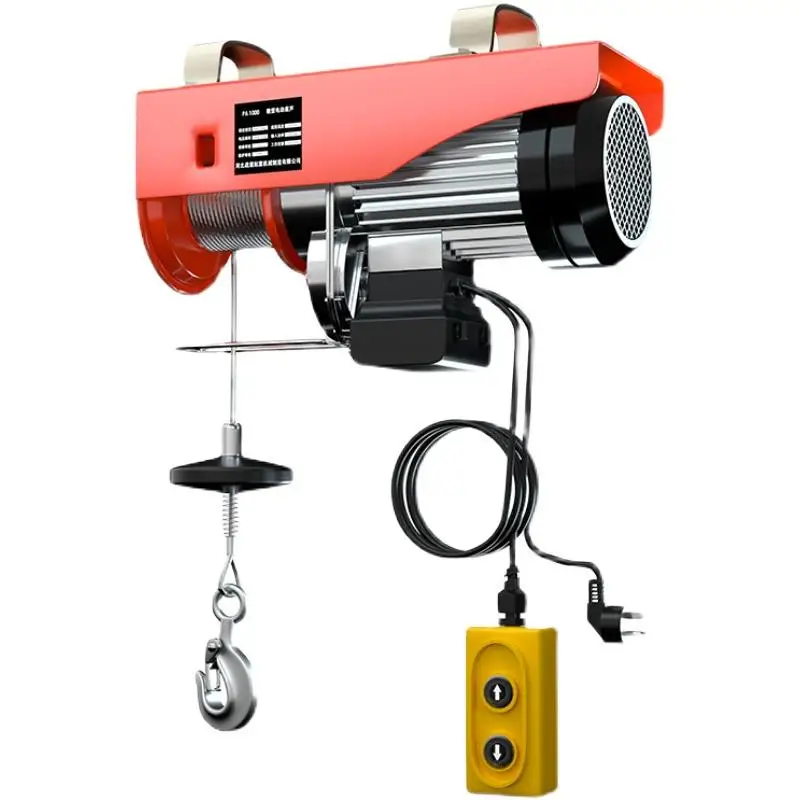 Construction Equipment Lifting Crane Mini portable pa electric wire rope winch hoist for sale