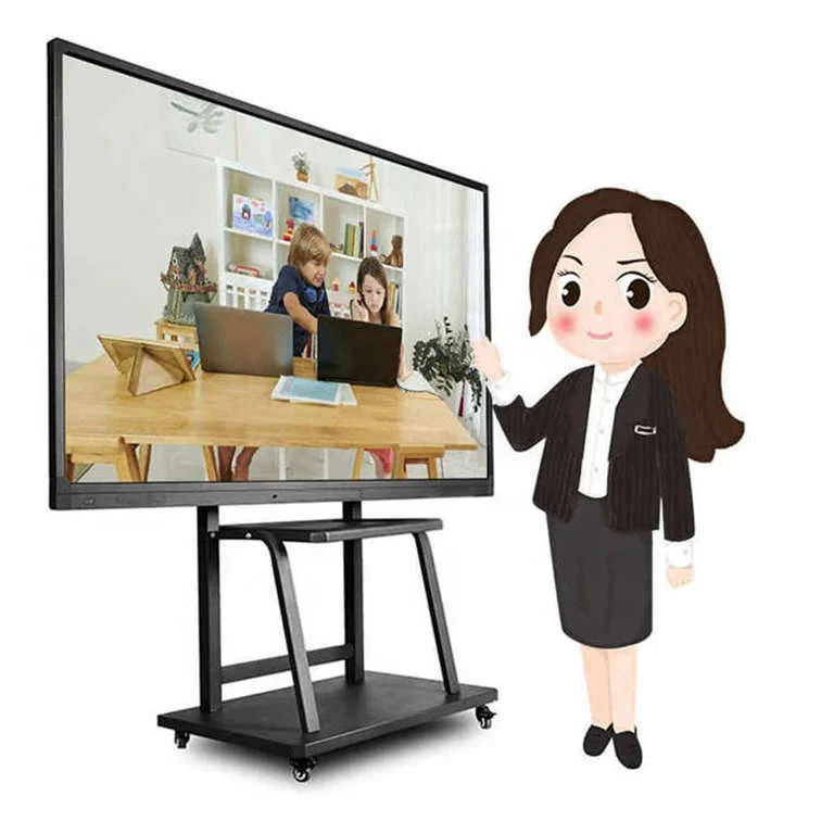 55 65 75 86 Inch LCD Touch Screen All in One PC Whiteboard Interactive Flat Panel for Education Meeting Conference
