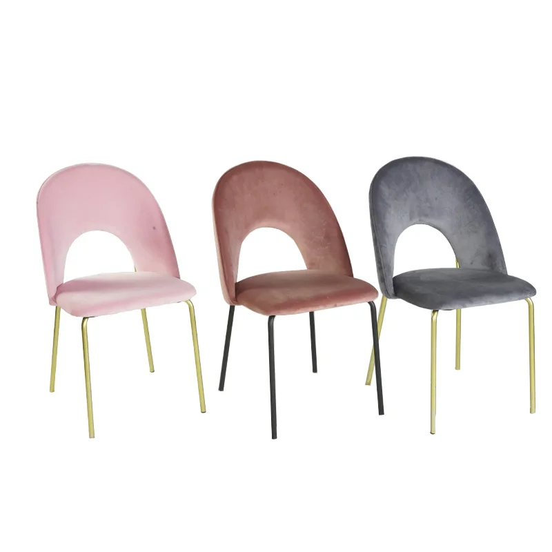 Wholesale Simple Hot Selling Golden Modern Velvet Dining Chair