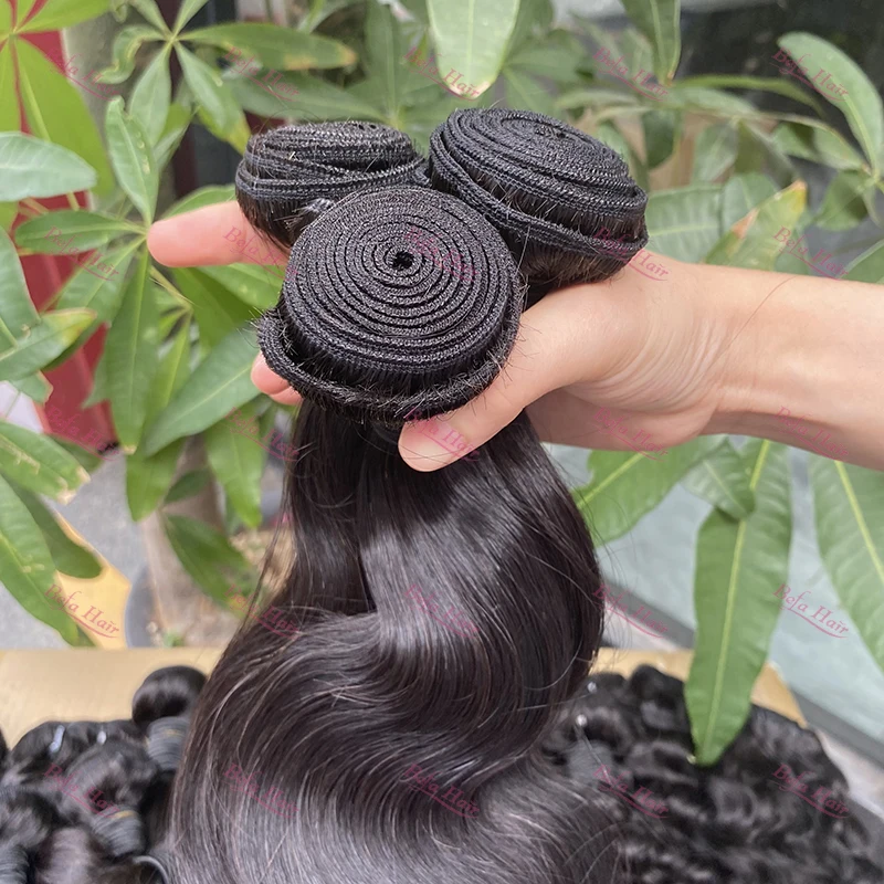 Wholesale natural hair product for black women, brazilian cuticle aligned loose wave human hair wigs bundles