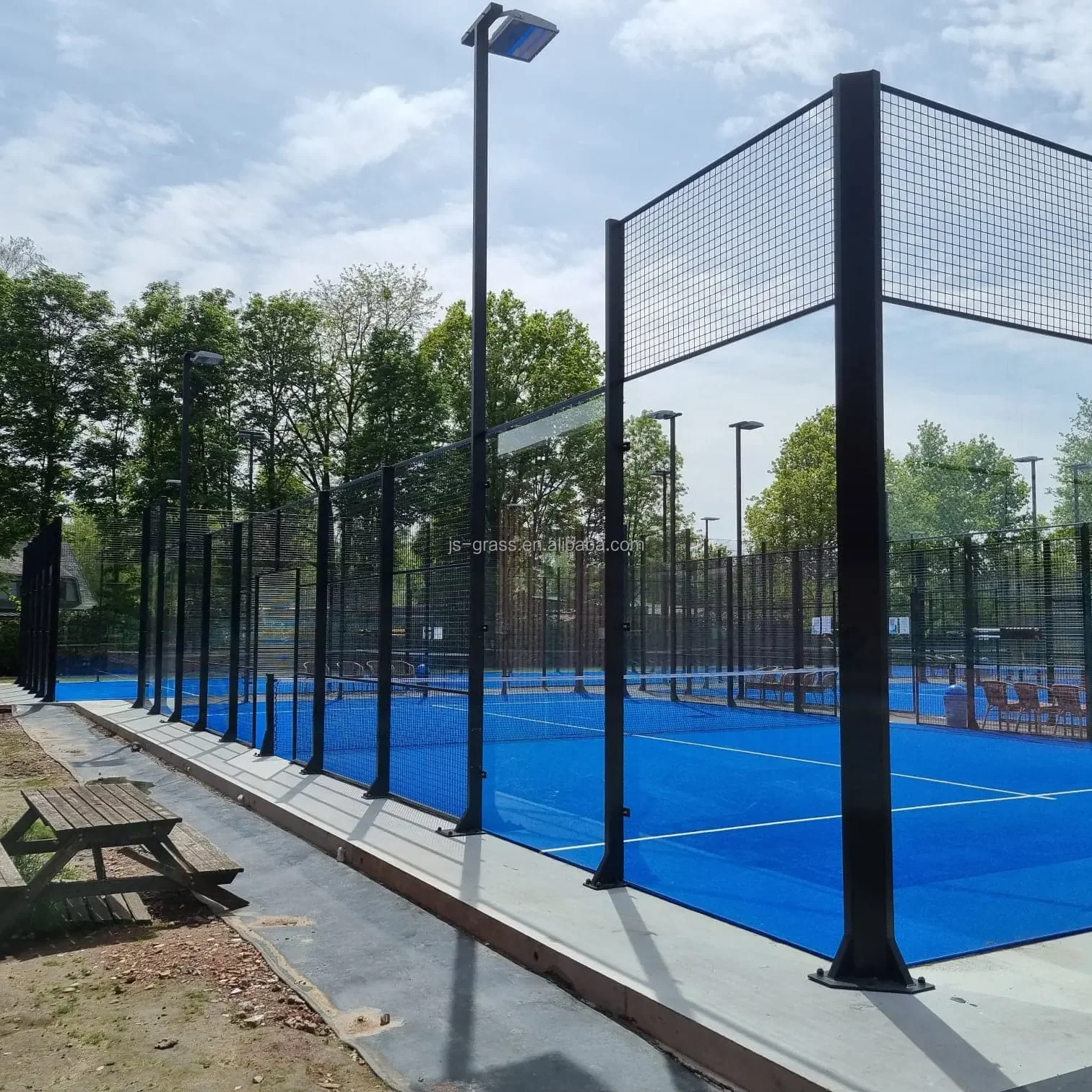 JS Padel Court Exterieur Padel Court Full Set Manufacturer Wholesaler Indoor Outdoor Tennis Court Equipment
