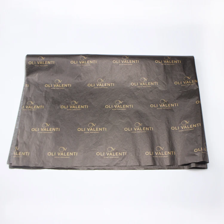 
New Design Custom Gold Logo Printed Tissue Paper For Shoes Packaging 
