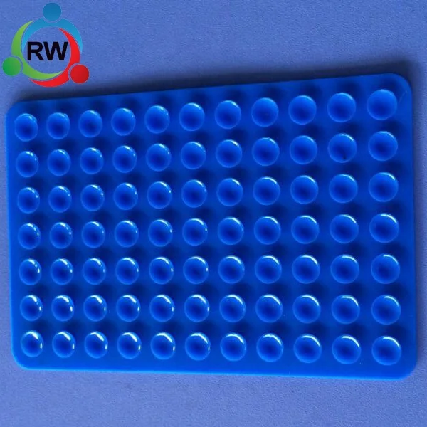 Custom high quality double sided silicone vacuum suction cups/flexible silicone suction cup pads